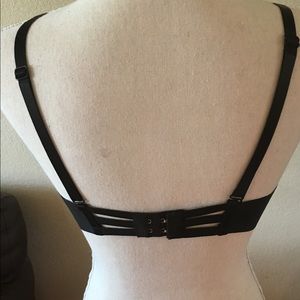 Black bra with sexy back slats